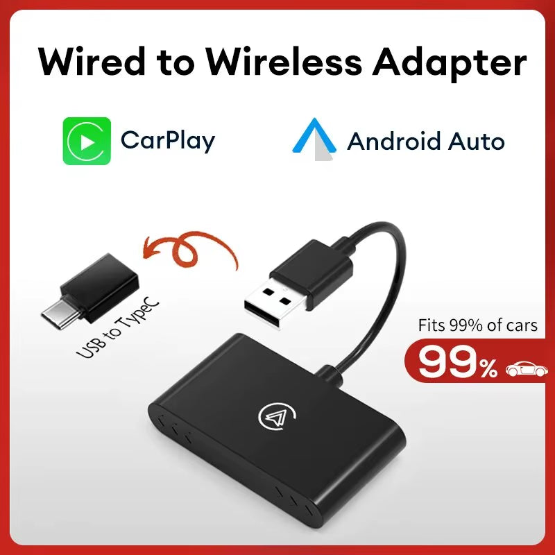 New 2 In1 Wireless Carplay Adapter